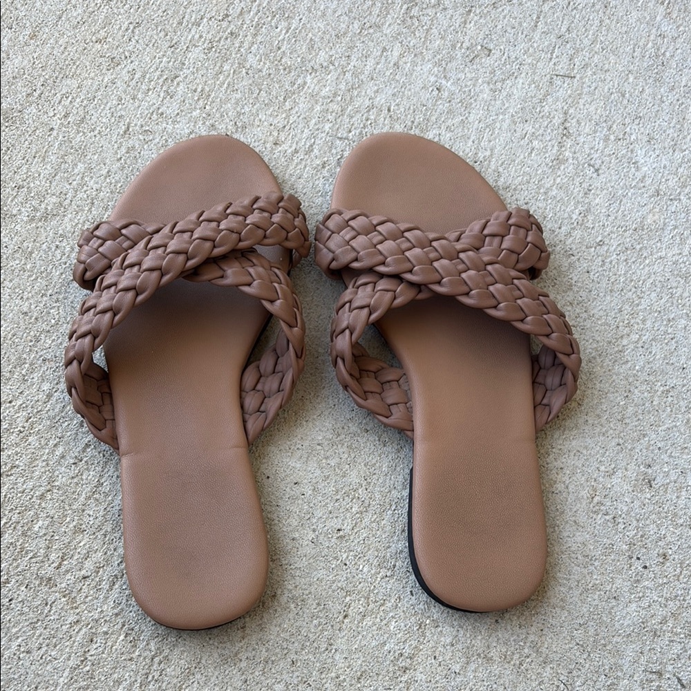 Braided Tan Women's Sandals